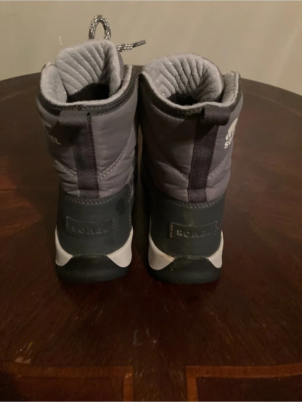 Sorel Gray Lace-Up Insulated Winter Boots